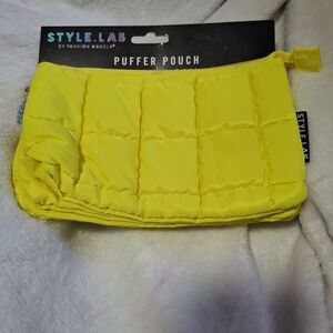 Style.Lab Yellow Puffer Pouch